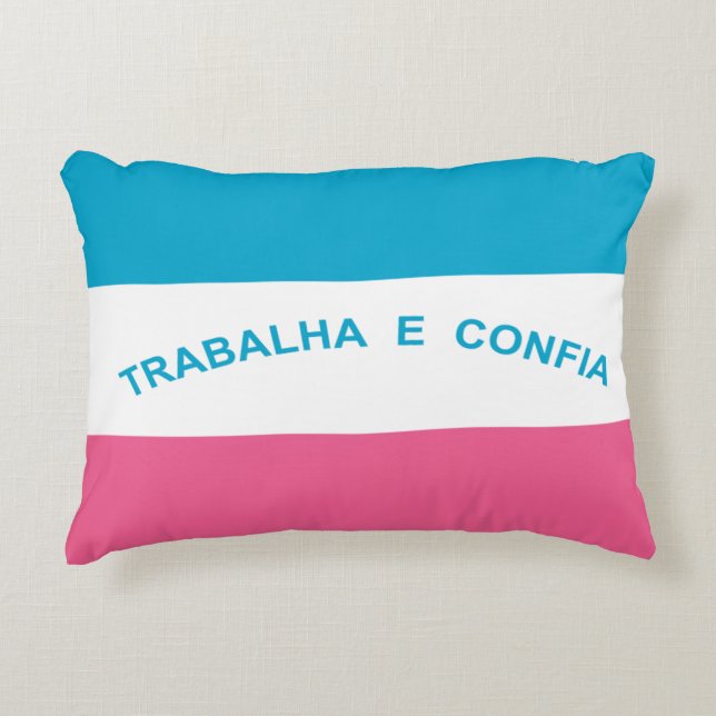 Espírito Santo, Brazilian state flag Decorative Pillow (Front)