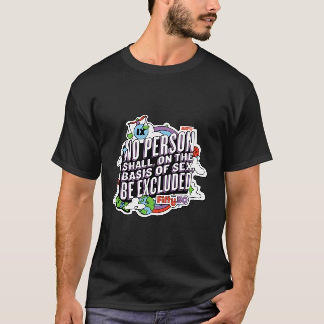 Espn Fifty50 No Person Shall T-Shirt (Front)