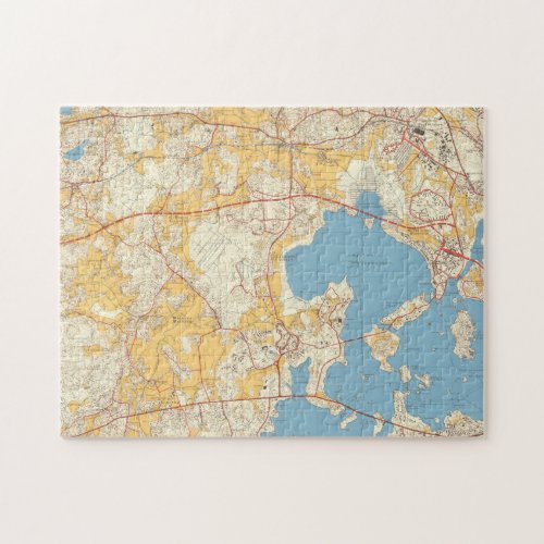 Espoo 1960 palapeli  Map Jigsaw Puzzle