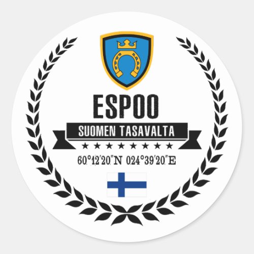 Espoo Classic Round Sticker