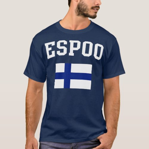Espoo Finland Flag Heritage T_Shirt