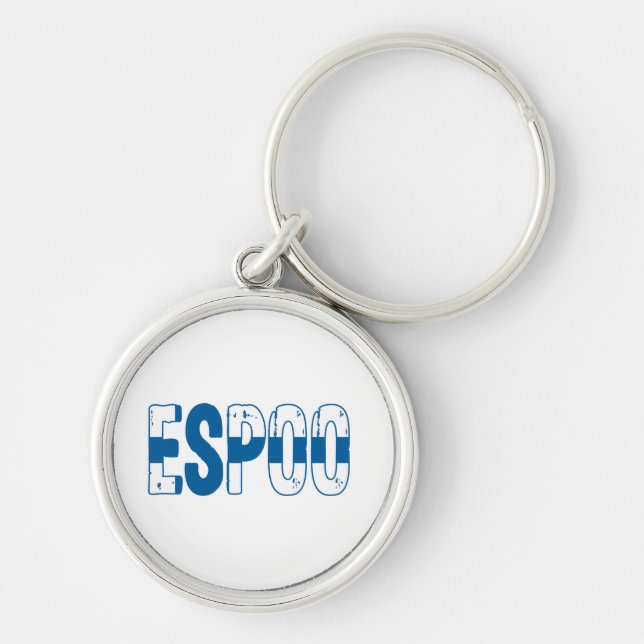 Espoo Finland Keychain (Front)