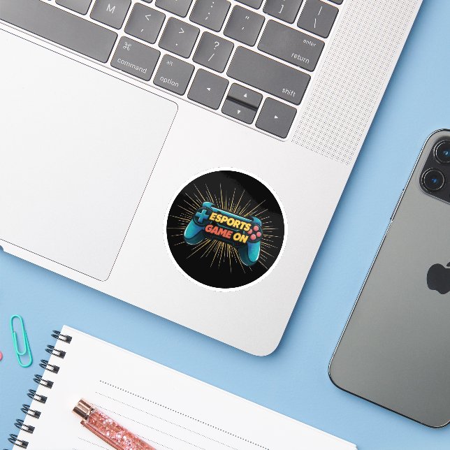 Esports Game Sport Sticker (Laptop w/ iPhone)