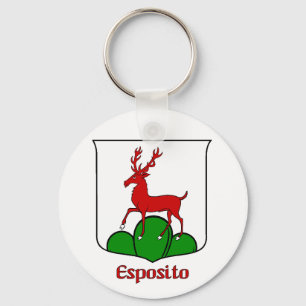 Esposito Family Shield Keychain