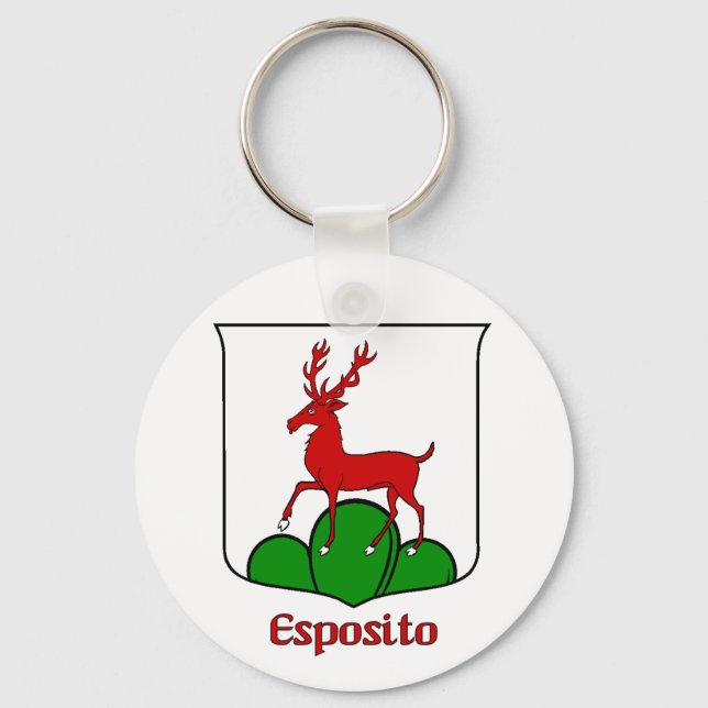 Esposito Family Shield Keychain (Front)