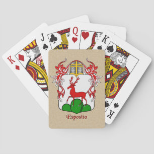 Esposito Heraldic Shield and Mantle Poker Cards