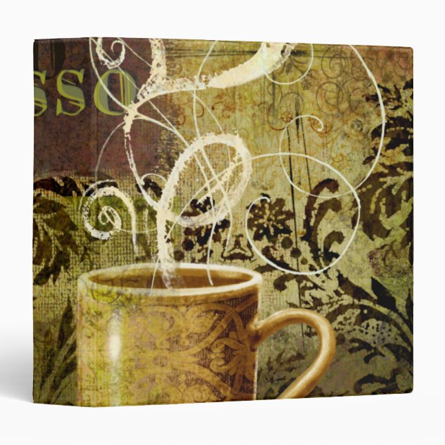 Espresso 3 Ring Binder (Front/Spine)