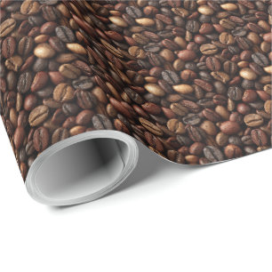 Espresso Bean Coffee Lover Gift Wrapping Paper