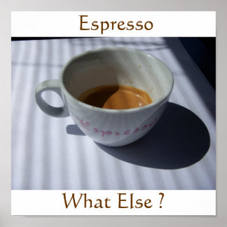Espresso Blinds Poster