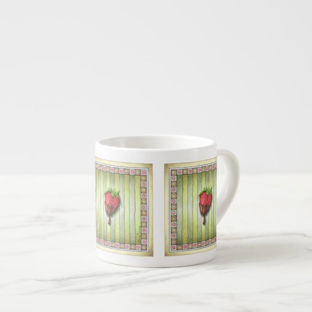 ESPRESSO & CHINA CUPS - CHOCOALTE  STRAWBERRY (Front Right)