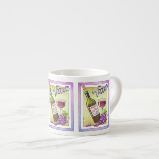 ESPRESSO & CHINA CUPS, VINO!  You Had Me at MERLOT Cup