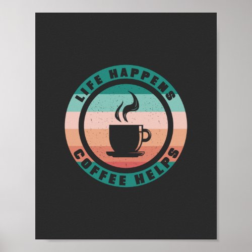Espresso coffee design poster