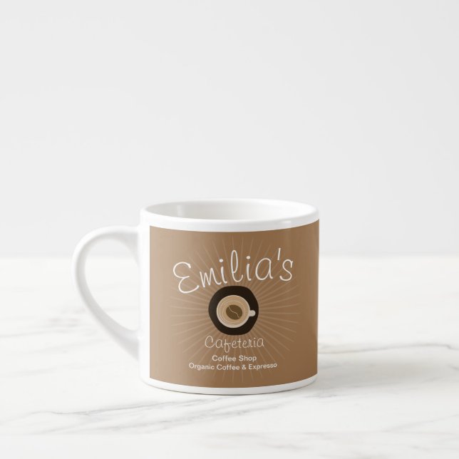 Espresso Coffee Shop Business  Logo Cup (Left)