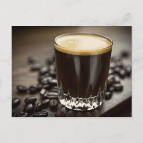 Espresso Coffee Shots Postcard