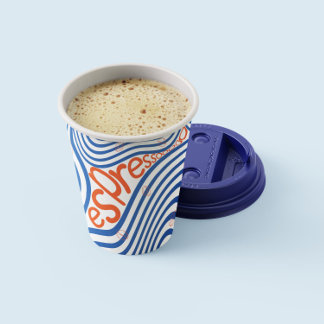 Espresso Coffee Vibrant Paper Cups