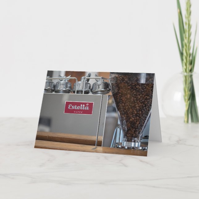 Espresso Elegance: A Glimpse into Estella Caffè Card (Front)