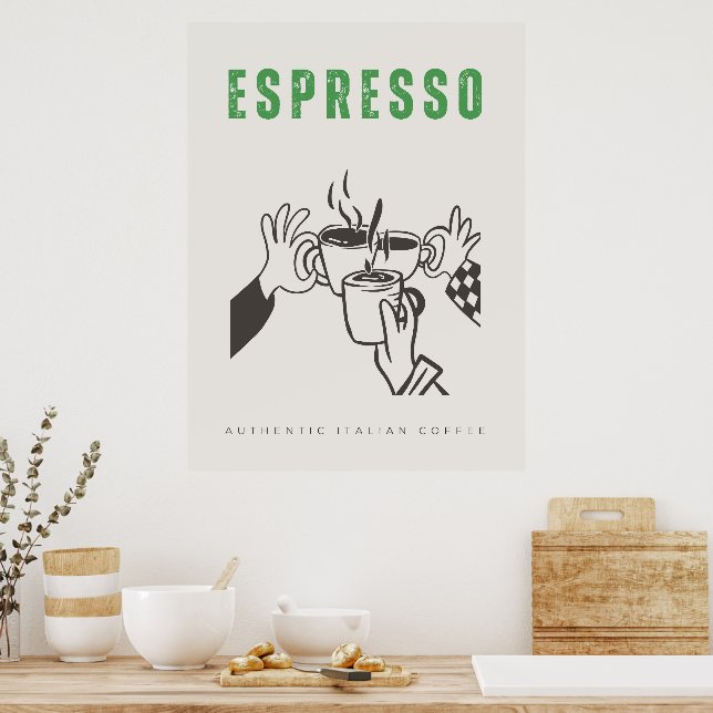 Espresso italian coffee poster (Kitchen)