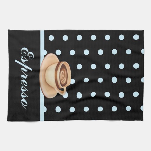 Espresso Kitchen Coffee Cup Dish Towel