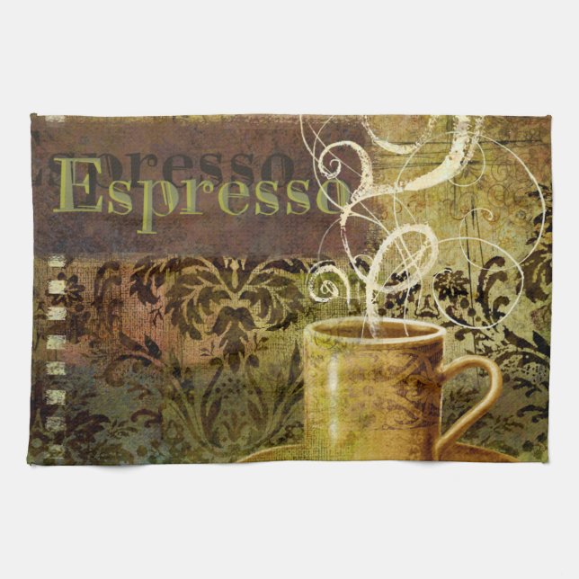 Espresso Kitchen Towel (Horizontal)