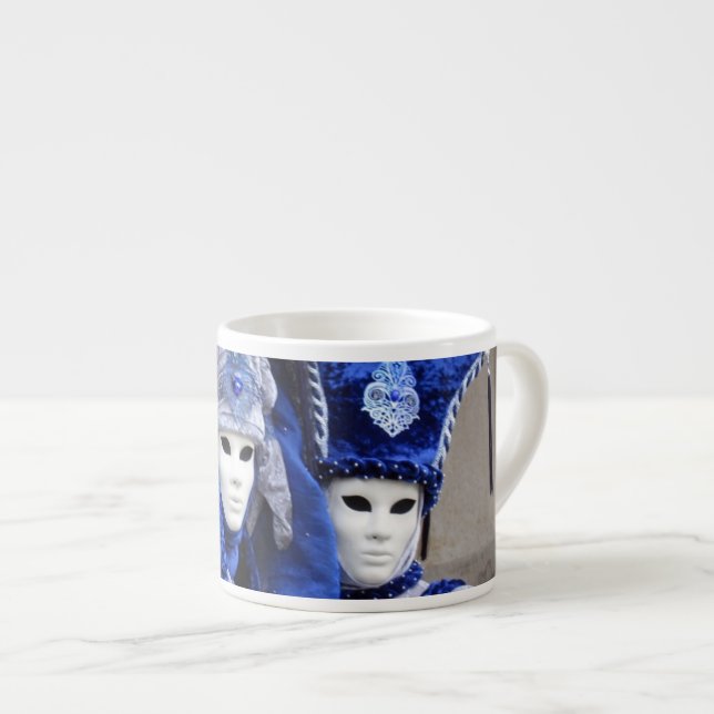 Espresso kopje Carnival in Venice 3 Blue Ladies Espresso Cup (Front Right)