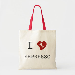 Espresso lovers I Love Espresso Tote Bag