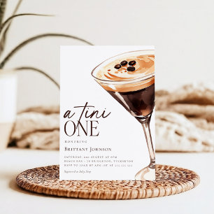 Espresso Martini A Tini One Baby Shower Invitation