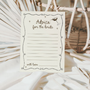 Espresso Martini Advice for the Bride Card