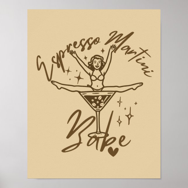 Espresso Martini Babe  Poster (Front)