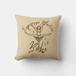 Espresso Martini Babe  Throw Pillow