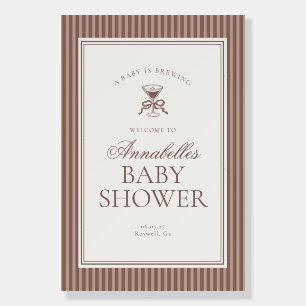 Espresso Martini Baby Brewing Coffee Welcome Foam Board