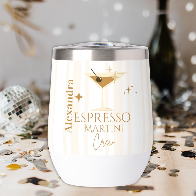 Espresso Martini Bachelorette Party  Thermal Wine Tumbler (Creator Uploaded)