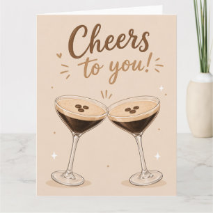 Espresso Martini Birthday Celebration Card