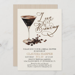 Espresso Martini Bridal Shower Invitation