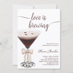 Espresso Martini Bridal Shower Invitation
