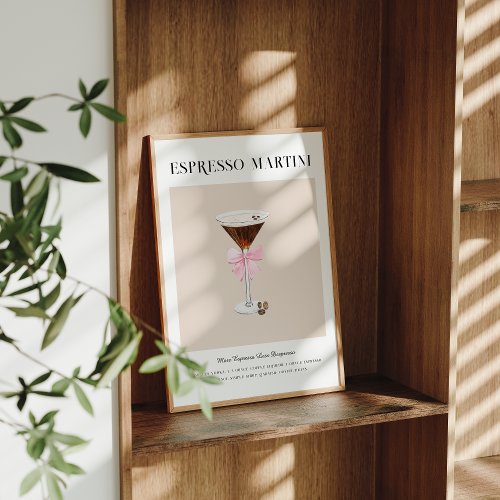 Espresso Martini  Bridal Shower Signature Drink Poster