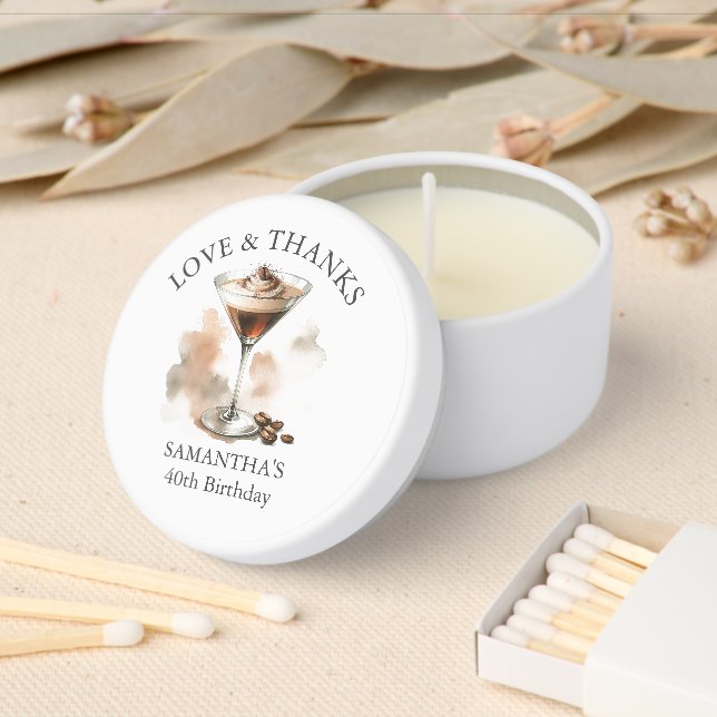Espresso Martini Candle Favors Mini Candle Favors (Insitu)