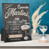 Engraved Espresso Martini Wooden Box Set