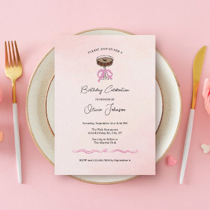 Espresso Martini Cocktail Birthday Invitation