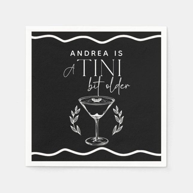 Espresso | Martini |   Cocktail Birthday Napkins (Front)