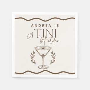 Espresso Martini Cocktail Birthday Napkins