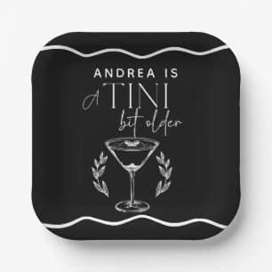 Espresso   Martini     Cocktail Birthday Paper Plates