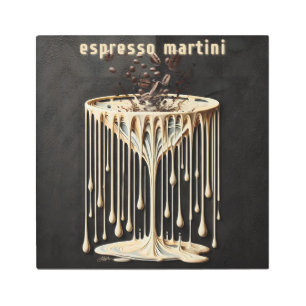Espresso Martini Cocktail Hour Metal Print