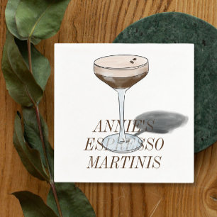 Espresso Martini cocktail Napkins