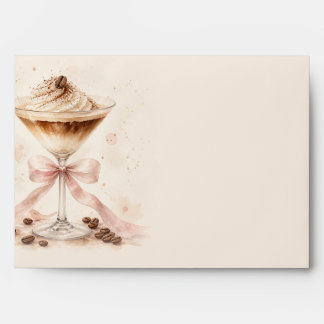 Espresso Martini Coffee Bridal Shower Envelope