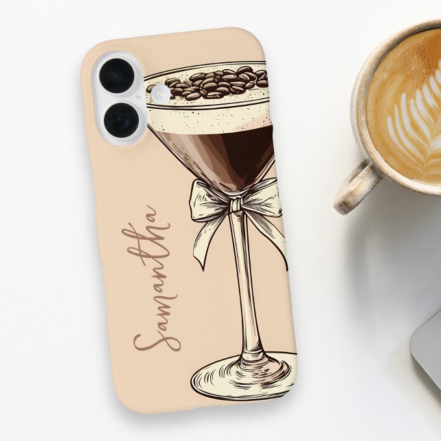 Espresso Martini Coffee Lover Personalized Brown Case-Mate iPhone Case (Espresso Martini Coffee Lover Personalized Brown Case-Mate iPhone Case)