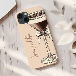 Espresso Martini Coffee Lover Personalized Brown iPhone 13 Case
