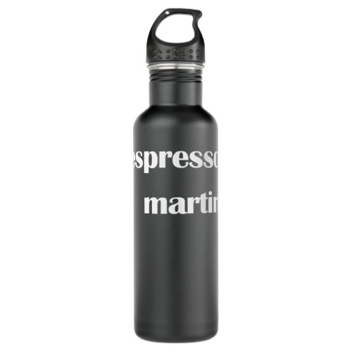 Espresso Martini _ Cold Coffee Flavored Cocktail S Stainless Steel Water Bottle