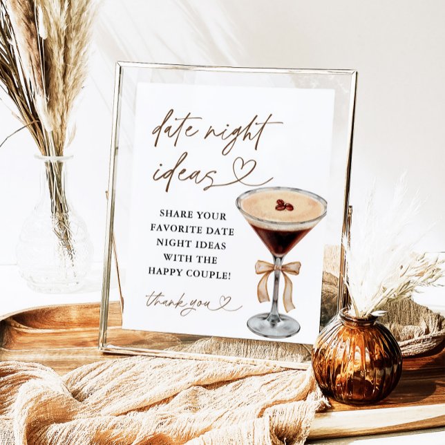 Espresso Martini Date Night Ideas Sign (Creator Uploaded)