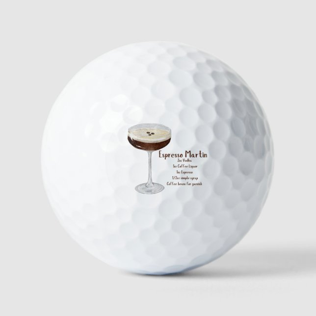 Espresso Martini Golf Ball (Front)