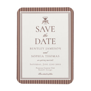 Espresso Martini Love Brewing Coffee Save the Date Magnet